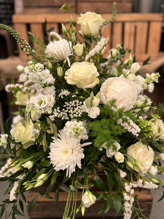 Florists Choice Service Arrangement Neutrals